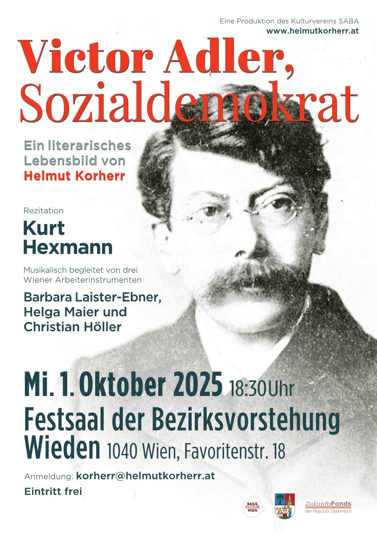 Victor Adler, Sozialdemokrat - ein Lebensbild von Helmut Korherr